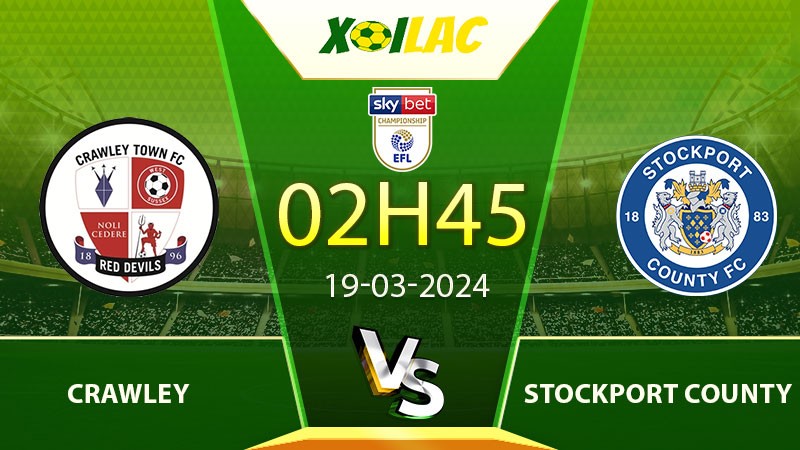 Soi kèo Crawley vs Stockport County